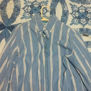 Abercrombie and Fitch Muscle pinstripe XL shirt